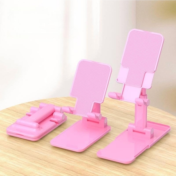 NWT Folding Desktop Phone Stand (Pink) - Picture 1 of 2